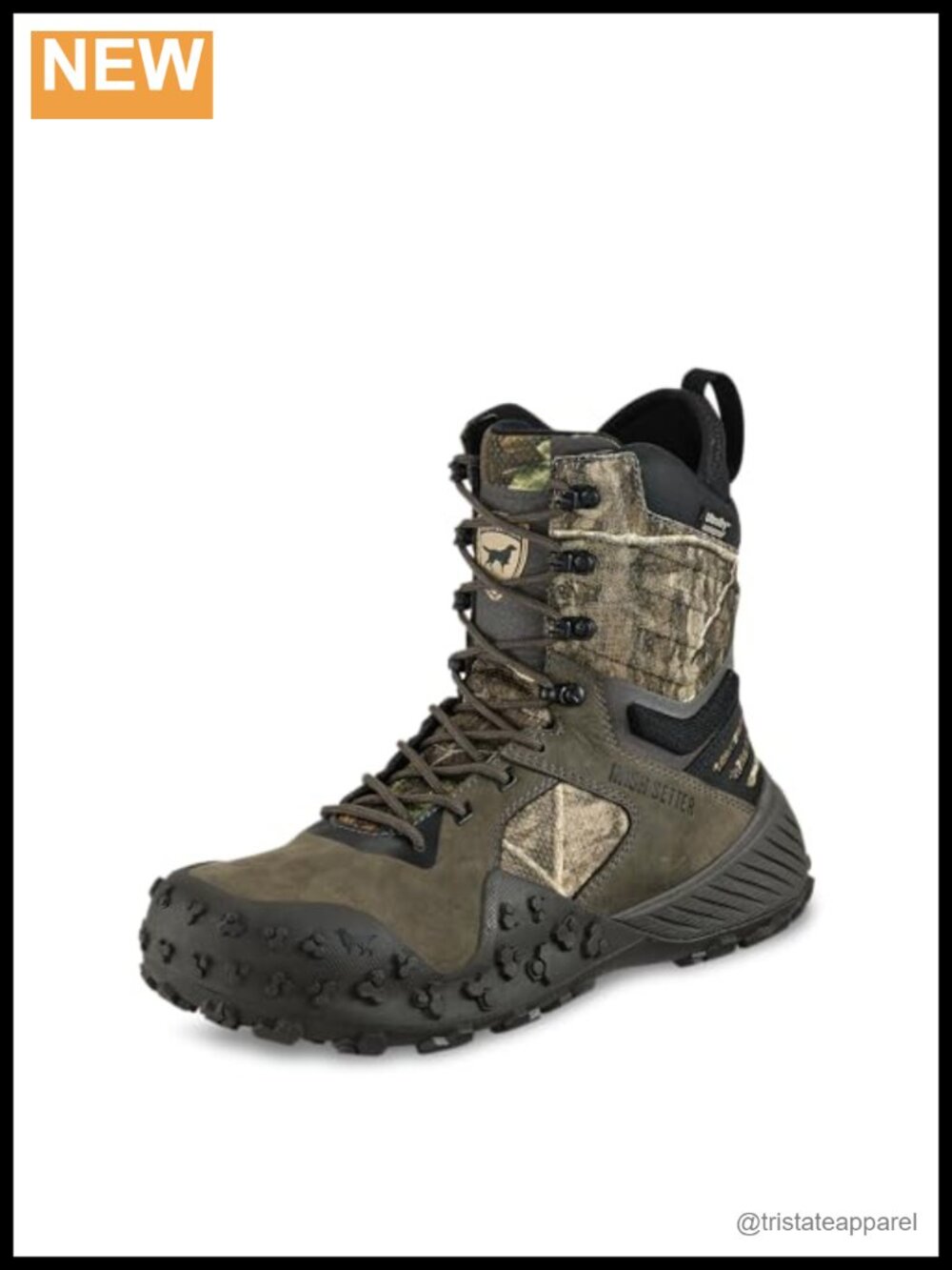VaprTrek 8" Waterproof Hunting Boot Camouflage Leather ScentBan Mossy Oak